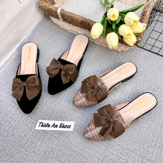 Sục nữ giày dép sục mũi nhọn thắt nơ Thiên An TA01