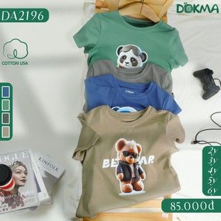 (2-6Y) Áo cộc tay cổ tròn cotton - DOKMA