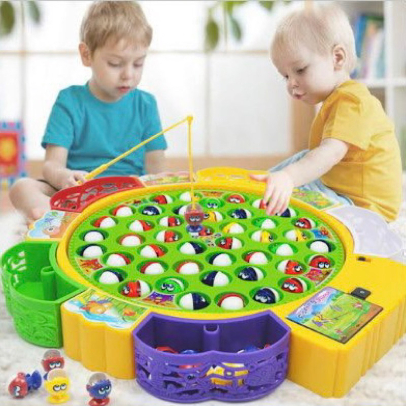 Đồ chơi câu cá pin cho bé 45 cá, 4 cần (sẵn)