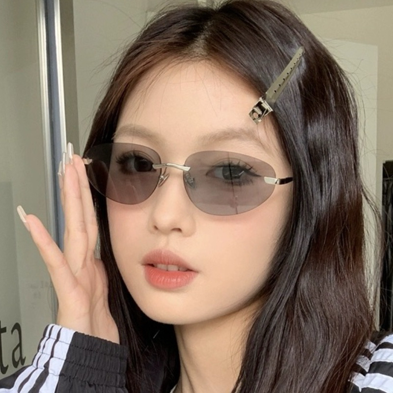 Kính mát nữ cao cấp, Gọng kính râm nữ không viền hot tiktok C127 Jolie eyewear