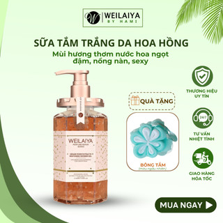 Sữa Tắm Trắng Da Cánh Hoa Hồng Damask Weilaiya Chính Hãng Hương Nước Hoa Sang Trọng Quyến Rũ Mềm Da STHH