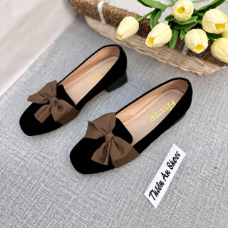 Giày búp bê nữ - hài nữ bệt mũi nhọn nơ Thiên An TA11