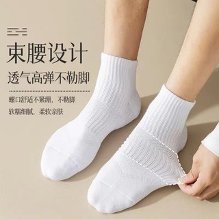vớ cổ trung trơn basic trắng đen