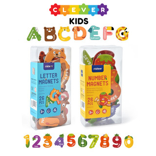 Bảng chữ cái tiếng anh và bảng chữ số nam châm cho bé mideer letter magnets - number magnets
