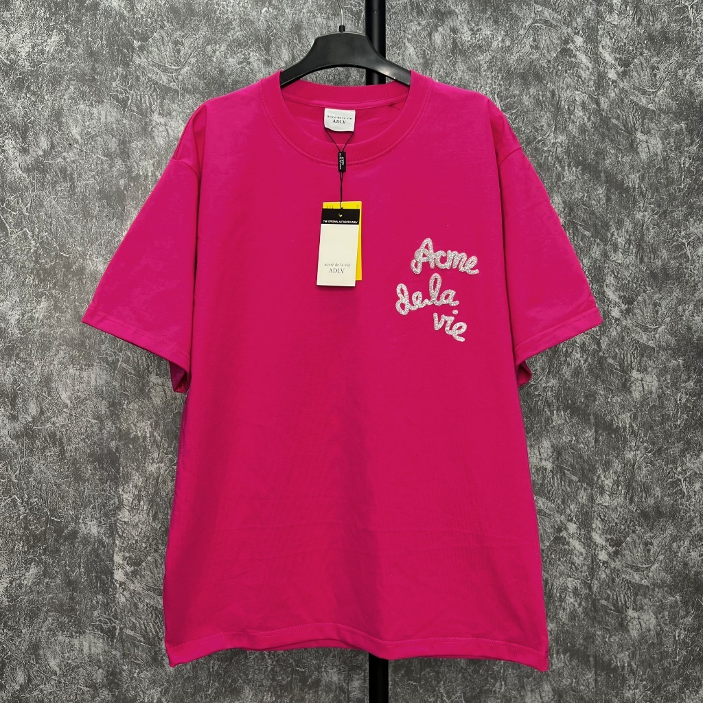 Áo Phông Nam Nữ , Áo Thun ADLV Chữ In Nổi có kim tuyến Tay Lỡ Form Rộng unisex Cotton 100% 2 chiều mềm mịn cực hot 2024 | BigBuy360 - bigbuy360.vn