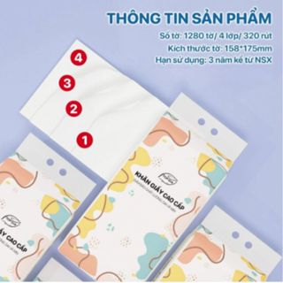 Giấy vệ sinh treo tường Top Gia thùng 6 bịch đa sắc làm từ bột gỗ nguyên