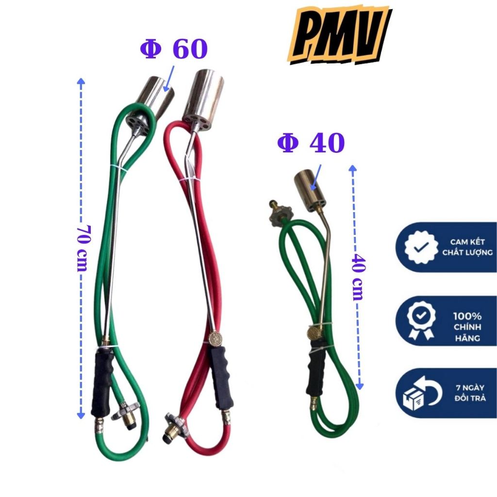 Khò gas công nghiệp cán dài, đèn khò gas thui trâu bò