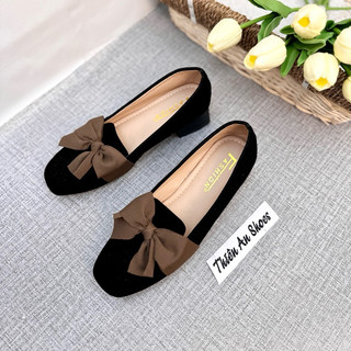 Giày búp bê - bệt - hài nữ mũi nhọn phối nơ thiên an ta11