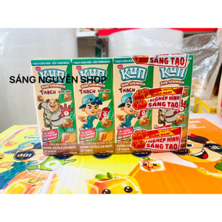 Thùng 48 Hộp x 170ml Sữa Kun Thạch Lúa Mạch - Cam ( Có Thẻ Đổi Quà )