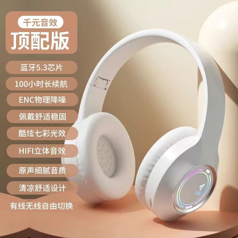 Tai Nghe Chụp Tai Bluetooth M3 Thời Trang Và Phong Cách Âm Bass Ấm Sống Động Có Mic Đàm Thoại Cho Học Tập Và Giải Trí | BigBuy360 - bigbuy360.vn
