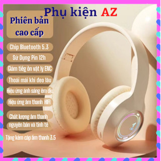 Tai Nghe Chụp Tai Bluetooth M3 Thời Trang Và Phong Cách Âm Bass Ấm Sống Động Có Mic Đàm Thoại Cho Học Tập Và Giải Trí