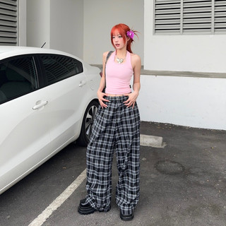 Quần dài Flannel ống rộng unisex nam nữ - Flannel Wide Pants