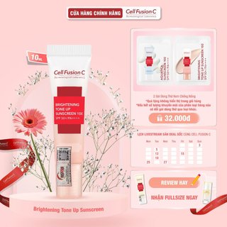 Kem Chống Nắng Nâng Tone Cell Fusion C Brightening Tone Up Sunscreen 100 SPF50+/PA++++ (10ml)