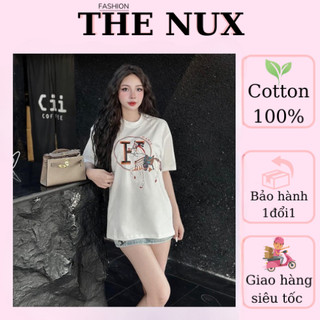 Áo thun unisex from rộng local brand THE dành cho nam nữ mùa hè 2024 thiết kế in chữ đơn giản tạo cảm giác thoải mái