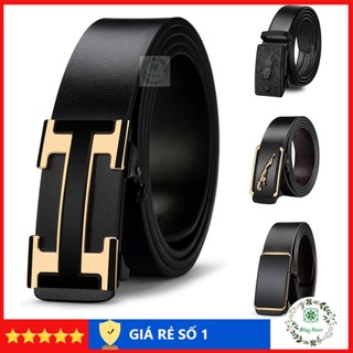 Dây lưng nam cao cấp, thắt lưng nam khóa tự động, dây nịt nam thời trang lịch lãm CH02