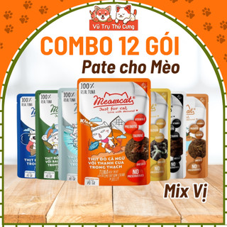 Combo 12 gói pate meowcat cho mèo 70g