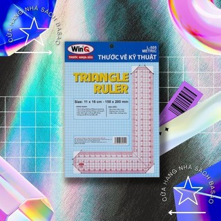 Thước vẽ kỹ thuật góc vuông hình chữ l thước dẻo l-505
