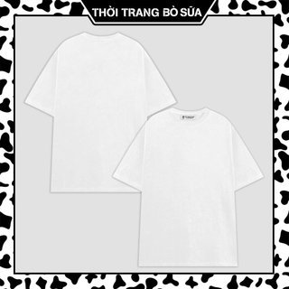 Áo thun trơn unisex 100% cotton dairy cows cực hot , áo thun nam nữ form rộng chất cotton basic mm63