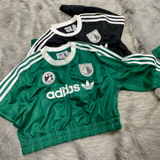 Chính Hãng Áo Adidas Croptop Tay Dài Xanh Lá IR9803 v Đen IR9802 shop Binh Authentic VN