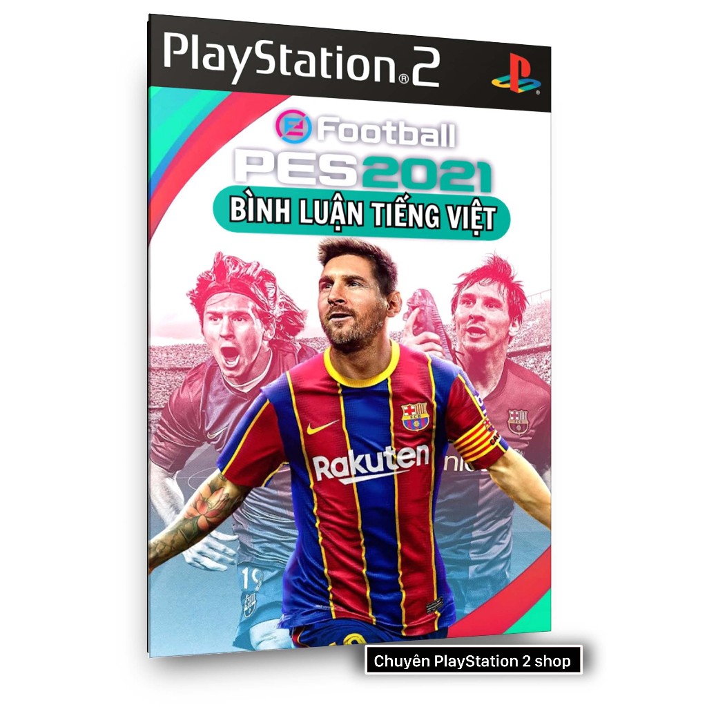 Đĩa game PES 21 tiếng Việt (thể thao) cho máy game PS2