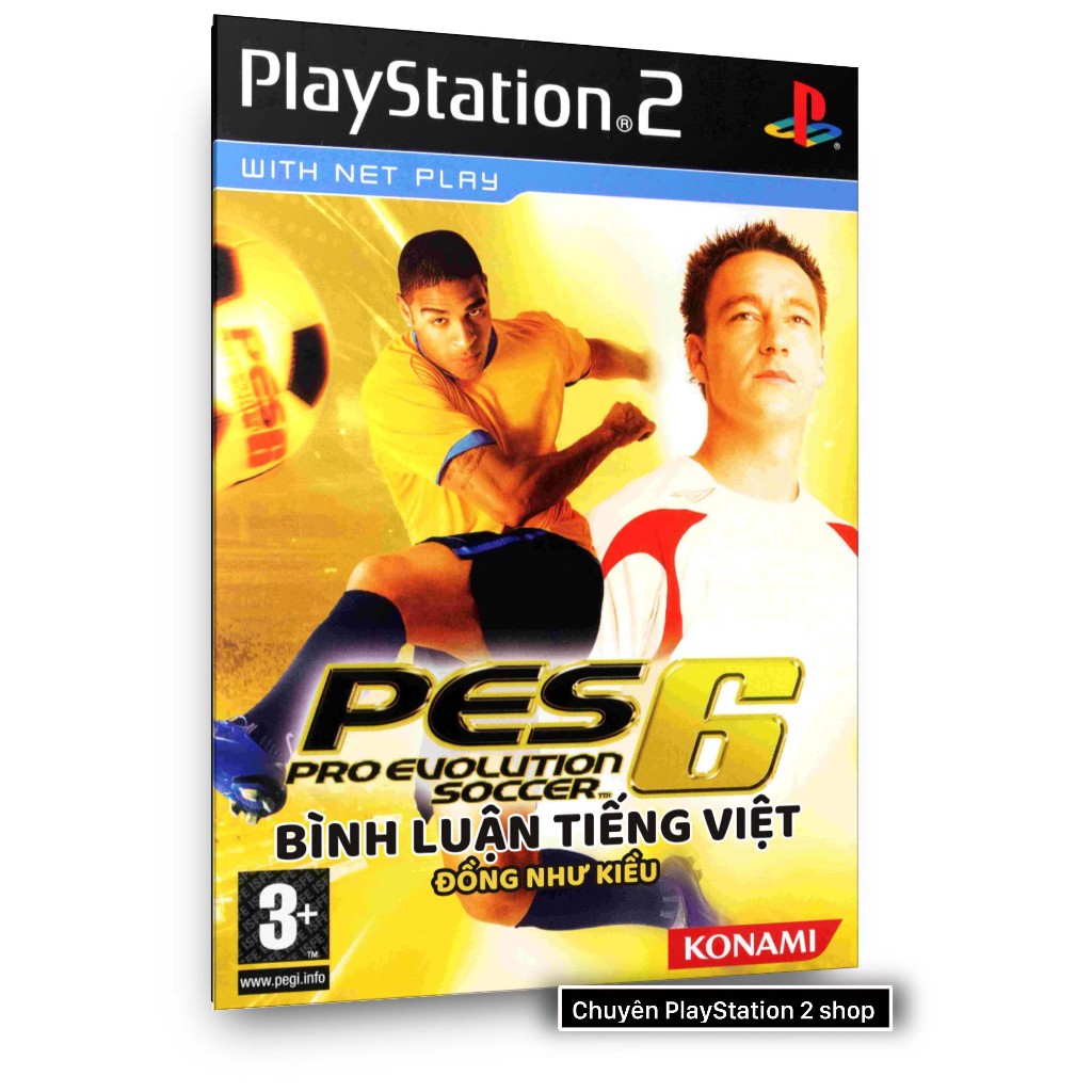 Đĩa game PS2, PES 6 HUYỀN THOẠI BÌNH LUẬN TIẾNG VIỆT