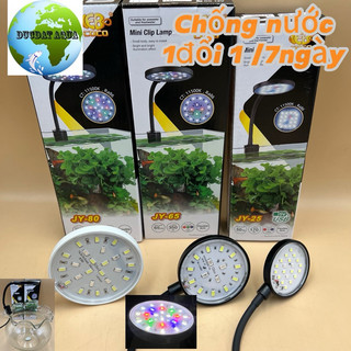 Đèn led mini rọi bể cá rgb coco jy-25 -65-80 phù hợp bể nhỏ mini, bể tròn