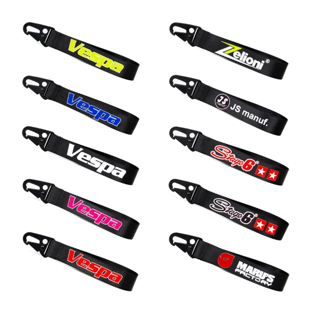 Móc khóa dây vải canvas chắc chắn dày dặn cho Vespa