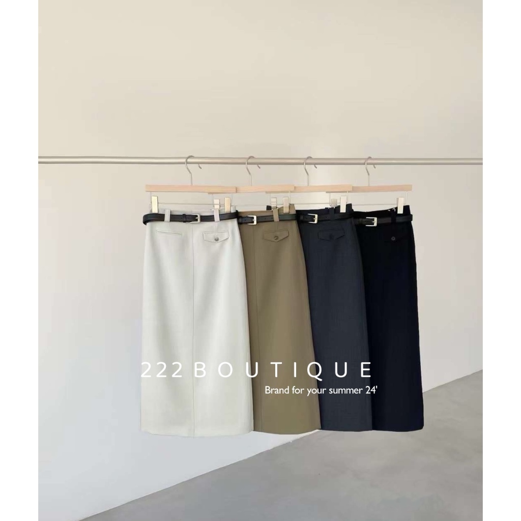 Chân váy simnice bút chì belt basic 5117