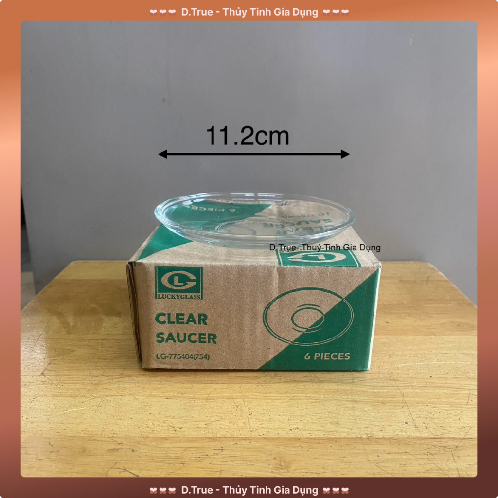 Dĩa Thủy Tinh 11.2cm Thái Lan [LG (754)]