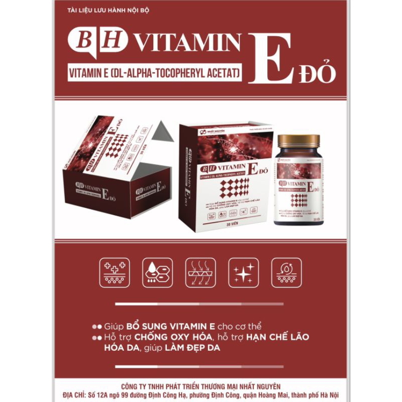 Vitamin E Đỏ sáng đẹp da Nhất Nguyên