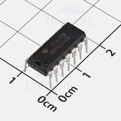 SN74LS10N IC Triple 3-Input NAND Logic Gate, 14-DIP//9