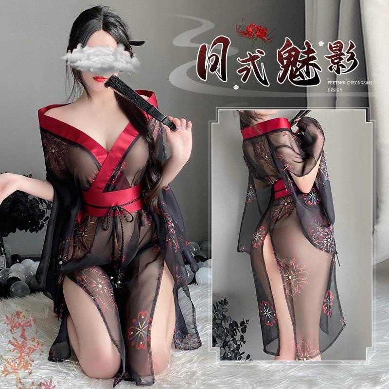 Váy Ngủ Gợi Cảm Trễ Vai Kimono Nhật Bản 9058 [CWEAR.SEXY_ĐỒ NGỦ & NỘI Y CAO CẤP] | BigBuy360 - bigbuy360.vn
