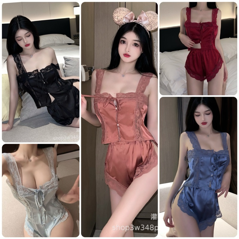 Bộ Đồ Lót Sexy Mặc Nhà A205 [CWEAR.SEXY_ĐỒ NGỦ & NỘI Y CAO CẤP]