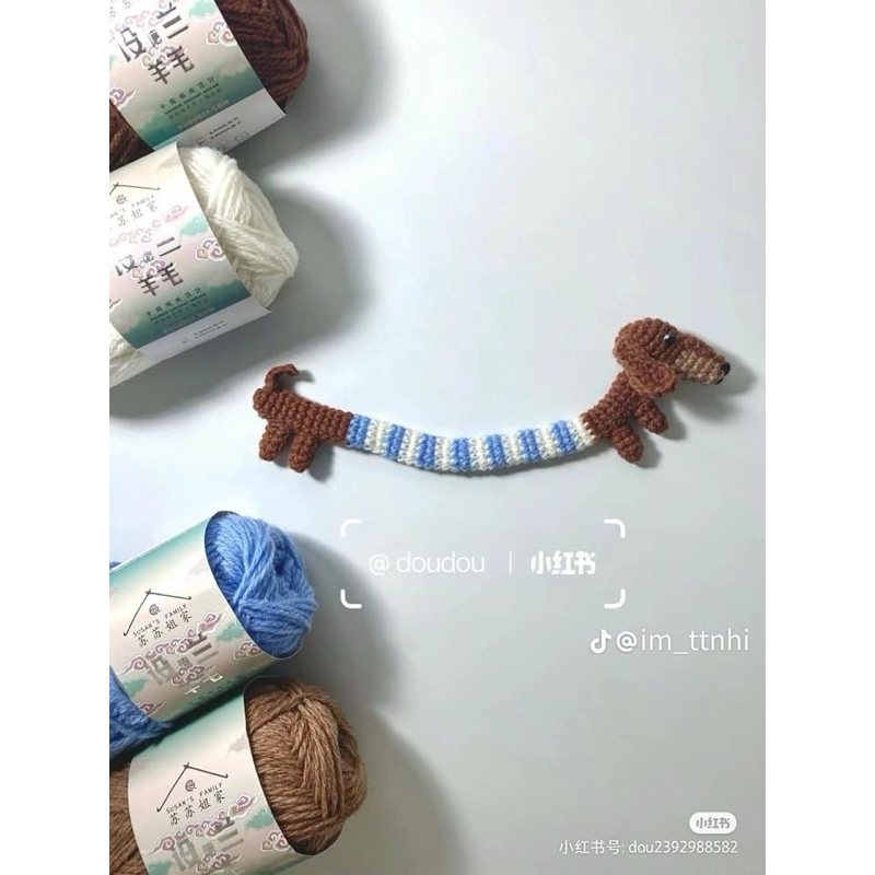 Móc khóa chó xúc xích(Ib đổi màu)