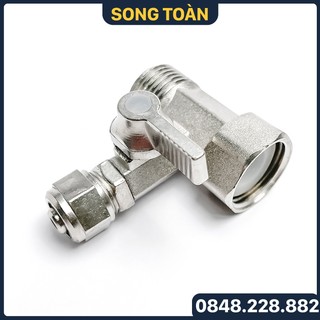Van chia máy lọc nước inox 21, van chia ngã ba máy lọc nước ống 10mm - inox 304