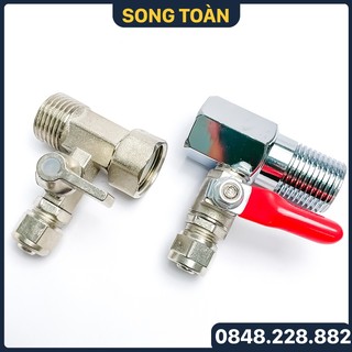 Van chia lọc nước inox, van chia ngã ba máy lọc nước ống 10mm - inox 304
