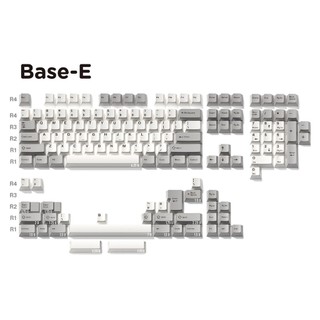 Bộ keycap JKDK Gray & White Piano (Cherry / PBT Dyesub)