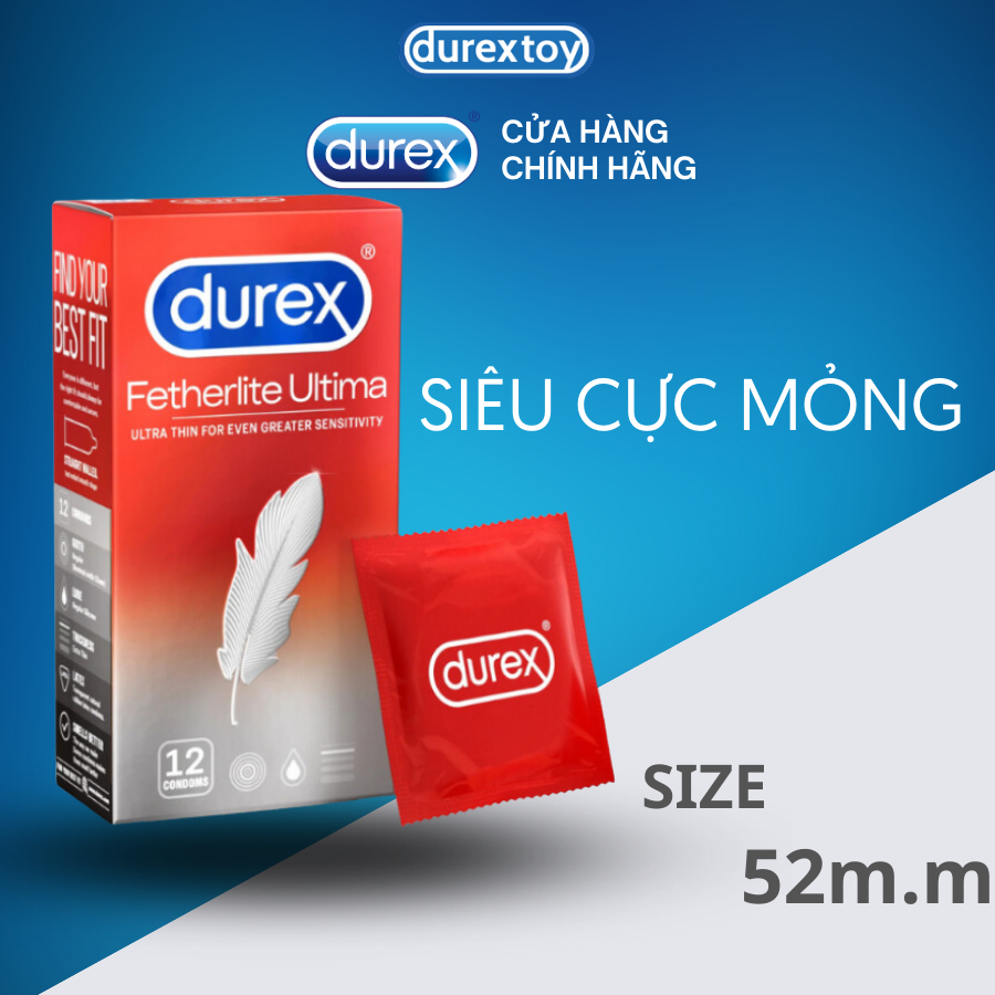 Combo Vương Gia 7 Hộp 72 Bao Cao Su Durex Siêu Mỏng, Kéo Dài Thời Gian, Ôm sát, Gân Gai Chính Hãng  - Durextoy