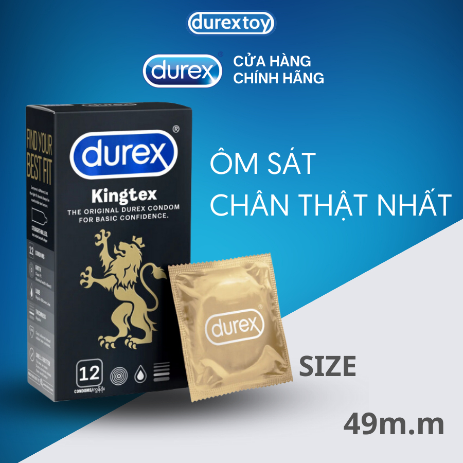 Combo Vương Gia 7 Hộp 72 Bao Cao Su Durex Siêu Mỏng, Kéo Dài Thời Gian, Ôm sát, Gân Gai Chính Hãng  - Durextoy