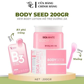 [HÀNG CHÍNH HÃNG] KEM BODY SEED / BODY MẦM GẠO SICA WHITE HỖ TRỢ DƯỠNG DA SÁNG HỒNG NGÀY & ĐÊM TẶNG KÈM B3 - SICA WHITE