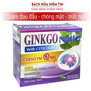 Ginkgo Biloba Plus - Violet - thành phần thảo dược tự nhiên giúp hoạt huyết dưỡng não, tăng cường trí nhớ hộp 100v