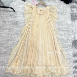 Đầm Tơ Dập Li Cao Cấp Đầm Bầu Chất Tơ