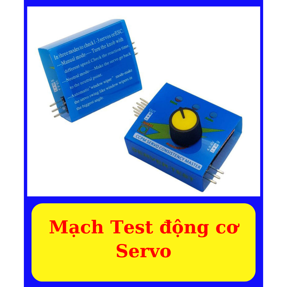 Mạch Test động cơ Servo - Mạch điều khiển động cơ servo - Mạch tạo xung