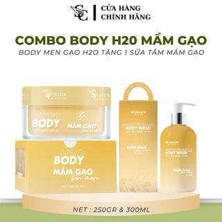 [CHÍNH HÃNG][Mua 1 Tặng 1] COMBO KEM BODY MẦM GẠO LÊN MEN Tặng SỮA TẮM XÔNG TRẮNG SICA WHITE