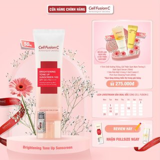 Kem Chống Nắng Dưỡng Trắng Nâng Tone Kiềm Dầu Cell Fusion C Toning Sunscreen 100 SPF50+/ PA++++