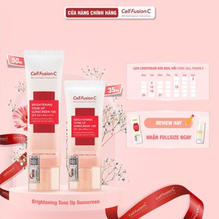  Kem Chống Nắng Dưỡng Trắng Nâng Tone Kiềm Dầu Cell Fusion C Brightening Sunscreen 100 SPF50+/ PA++++