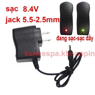 Sạc 2s 8.4v có đèn báo đầy sạc pin li-ion