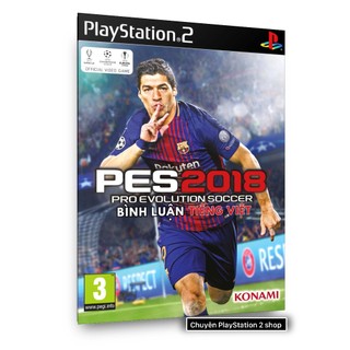 Đĩa game pes 18 tiếng việt cho máy game ps2