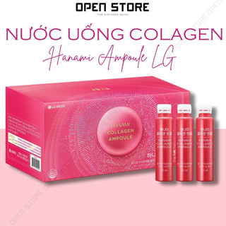 Nước uống collagen hanami lg cao cấp hàn quốc, làm đẹp da và chống lão hoá, hộp 28 lọ x 25ml