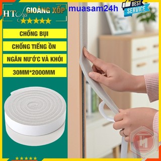 Ron Cửa Chống Ồn, KT 3cmx2m, Miếng Chặn Khe Cửa, Cách Âm, Chắn Gió, Bụi Bẩn, Ron Chặn Khe Cửa